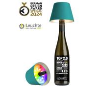 Sompex Top 2.0, lampada per bottiglie ricaricabile turchese [EEK: Sompex Top 2.0, lampada per bottiglie ricaricabile turchese]