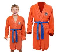 Son Goku - Accappatoio per bambini in morbido peluche per bambini, costume da Dragonball Halloween Cosplay, Colore arancione, M