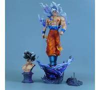 SON GOKU Ultra Instinct 41 cm statuetta capelli TOP QUALITA statua Dragon Ball