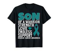 Son of a Warrior Support Ovarian Cancer Awareness Products Maglietta