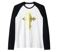 Son of God Jesus Christ Cross Christian 9 John 3 16 Maglia con Maniche Raglan