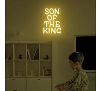 Son of the King - Insegna al neon con scritta in lingua inglese "Son of the King", arte da parete basata su cristiani, luce con versi biblici per ragazze e donne, regali religiosi ispiratori,