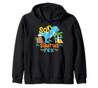 Son Saurus Rex Dinosauro Dino Bambini e Ragazzi Felpa con Cappuccio