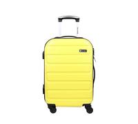 Słoń Torbalski Valigetta da viaggio piccola, rigida, in ABS resistente e duro, serratura a combinazione, colore giallo, Giallo, 56x35x20 cm, Design rigido, ultraleggero, allargato