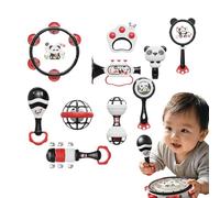 Sonagli Bambino Giocattolo di Risveglio | Sonaglio Panda Anello Di Dentizione,Strumenti Musicali Educativi, Anello Sensoriale Facile Da Prendere Per Sviluppo Precoce E Apprendimento Materno