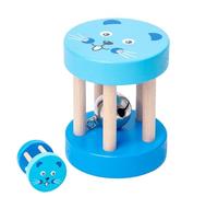 Sonagli in legno per bambini, Baby Sonaglio Giocattoli in Legno 0-6, Giocattolo a sonaglio per bambini Easy-Grasp, giocattoli in legno per lo sviluppo sensoriale del sonaglio infantile per e ragazze