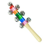 Sonagli Jingle a Mano - Manico in Legno Giocattolo Musicale Educativo - Campanelli Musicali - Bambini E Bambine 2 Anni In Su Gioco Per Asilo Educazione Della Prima Infanzia Feste