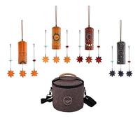 Sonaglio a vento in bambù per meditazione, 432 Hz, set di energia sonica con custodia, guarigione del suono e calmante emotivo