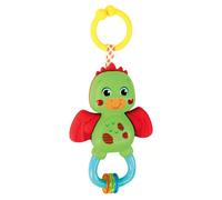 Baby clementoni - little dragon rattle - sonaglino neonato con massaggiagengive
