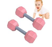 Sonaglio con manubri - Giocattolo con manubri da allenamento 2 pezzi per allenamento | Massaggiagengive da palestra leggero, giocattolo per la dentizione con sonaglio sensoriale coinvolgente per neo g