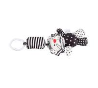 Sonaglio da Appendere per Bambini, Campanelli Eolici in Peluche, Giocattoli per Passeggino con Strisce Bianche e Nere, Simpatici Animali per Lo Sviluppo (Ciondolo Leone a Strisce Bianche e