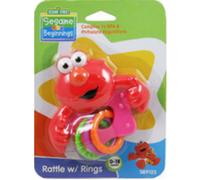 Sonaglio Elmo di Sesame Street con anelli senza BPA