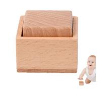 Sonaglio in legno - Giocattolo per bambini, Puzzle a dischi ad incastro, Sonaglio per addestramento con presa | Ideale per il gioco sensoriale, la coordinazione, la crescita delle abilità motorie