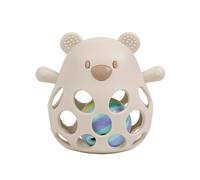 Sonaglio in silicone orso beige con pallina - 0+ - nattou