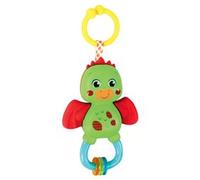 Clementoni - 17779 - Little Dragon Rattle - Sonaglio Neonato con Massaggiagengive, Giocattolo Bambini 3 Mesi, Rafforza Le capacità Motorie E Sensoriali - Made in Italy