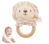 Sonaglio Morbido Peluche per - Giocattolo Manuale Rilassante con Impugnatura - Giocattolo Sensoriale Morbido con Impugnatura, Forme Elefante Orso Coniglio Leone per