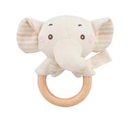 Sonaglio Per In Cotone Biologico - Peluche Morbido A Forma Di Animale, Impugnatura Ad Anello In Legno, Leggero Sonaglio Sonoro | Compagno Rilassante Per Lo Sviluppo Sensoriale Dei, Per
