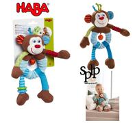 Sonaglio Scimmia Lino Haba Carta Crinkle E Campanelle Divertente + 6 Mese Nuovo