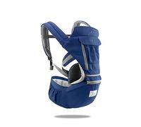 SONARIN 3 in 1 Multifunzione Hipseat Marsupio Baby Carrier,Porta bebè,Portantina per bebè,Anteriore e Posteriore,100% Cotone,Ergonomico(Blu)