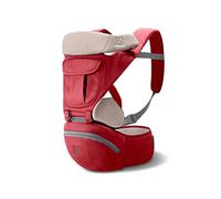 SONARIN 3 in 1 Multifunzione Hipseat Marsupio Baby Carrier,Porta bebè,Portantina per bebè,Tutte le stagioni,Ergonomico(Rosso)