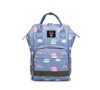 SONARIN Alta Capacità Multifunzionale Zaino Fasciatoio,Borsa per Pannolini Impermeabile Zaino Mamma Neonato Borsa Fasciatoio da Viaggio Portatile con Ganci per Passeggino(Elefante)