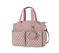 SONARIN Borsa Fasciatoio per Neonato,Borsa per il Cambio Borse per Pannolini da Viaggio Borse a Tracolla Multifunzione con Portaciuccio per Mamma e Papà Grande Capacità Impermeabile(Rosa)