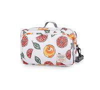 SONARIN Borsa Organizer per Passeggino,Organizzatore Universale per Passeggino,con portabicchieri, 2 ganci per carrozzina,usato come borsa da trasporto,universale per tutti i passeggini(Pompelmo)