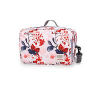 SONARIN Borsa Organizer per Passeggino,Organizzatore Universale per Passeggino,con portabicchieri, 2 ganci per carrozzina,usato come borsa da trasporto,universale per tutti i passeggini(Rosa)