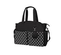 SONARIN Borsa per pannolini per bambini, borsa per pannolini da viaggio, con borsa per ciuccio, grande capacità per mamma e papà, colore: nero