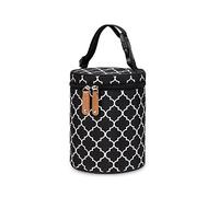 SONARIN Borsa Termica per Biberon, Portatile Isotermica Impermeabile con Manico per Viaggio, Calda e Fredda (Nero)