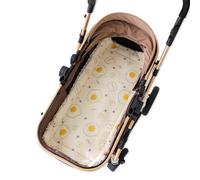 SONARIN Caldo Cuscino Passeggino,Copriseduta Passeggino Universale Materassino Passeggino Riduttore Passeggino Morbido Spesso Cuscino Sedile per Passeggino Seggiolino Auto(Omelette)