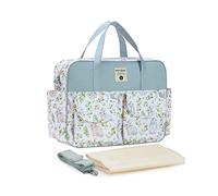 SONARIN Elegante Borsa Fasciatoio per Neonato a Grande Capacità, Tracolla Portatile Impermeabile con Spalline & Fasciatoio per Pannolini da Viaggio (Coniglio)