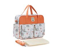 SONARIN Elegante Borsa Fasciatoio per Neonato di Grande Capacità, Tracolla Portatile Impermeabile per Pannolini da Viaggio con Spalline & Fasciatoio (Palloncino)