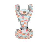 SONARIN Ergonomico Traspirante Marsupio Neonati con Sedile,Portantina Multifunzione Porta Bambino Fascia Porta Bebè Regolabile per Neonati Bambini 0-48 Mesi,Tutte le Posizioni(Geometria)