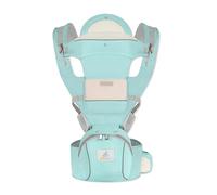 SONARIN Ergonomico Tutte le Stagioni Marsupio Neonati con Sedile,Portantina Multifunzionale Traspirante Porta Bambino Fascia Porta Bebè Multi-Posizioni per Neonati Bambini 0-36 Mesi(Verde)