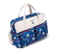 SONARIN Grande Capacità Borsa Fasciatoio per Neonato, Multifunzione Impermeabile a Tracolla per Pannolini da Viaggio con Spalline & Fasciatoio (Scuola di Magia)