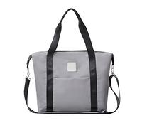 SONARIN Grande Capacità Impermeabile Borsa Fasciatoio per Neonato,Elegante Borsa Cambio Borsa a Tracolla Borsa per Pannolini da Viaggio con Fasciatoio & Ganci per Passeggino(Grigio)