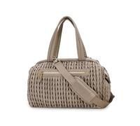 SONARIN Grande Capacità Intrecciata Borsa Fasciatoio per Neonato,Impermeabile Borsa per il Cambio con Tracolla Rimovibile,Borse per Pannolini da Viaggio con Ganci per Passeggino(Marrone)