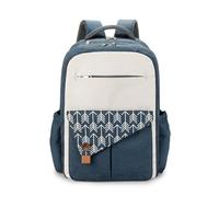 SONARIN Grande Capacità Multitasche Zaino Fasciatoio,Borsa per Pannolini Multifunzionale Impermeabile Zaino Mamma Neonato Borsa Fasciatoio da Viaggio con Ganci per Passeggino(Blu)