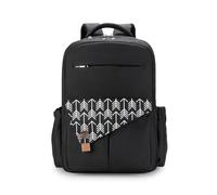 SONARIN Grande Capacità Multitasche Zaino Fasciatoio,Borsa per Pannolini Multifunzionale Impermeabile Zaino Mamma Neonato Borsa Fasciatoio da Viaggio con Ganci per Passeggino(Nero)