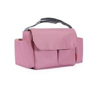 SONARIN Impermeabile Borsa Organizer per Passeggino,Grande Capacità Borsa Passeggino Universale Organizzatore per Passeggino Borsa per Carrozzina Borsa Cambio con Portabicchieri(Viola)