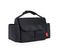 SONARIN Impermeabile Borsa Organizer per Passeggino,Grande Capacità Borsa Passeggino Universale Organizzatore per Passeggino Borsa per Carrozzina Borsa Cambio con Portabicchieri(Nero)