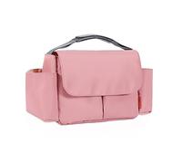 SONARIN Impermeabile Borsa Organizer per Passeggino,Grande Capacità Borsa Passeggino Universale Organizzatore per Passeggino Borsa per Carrozzina Borsa Cambio con Portabicchieri(Rosa)