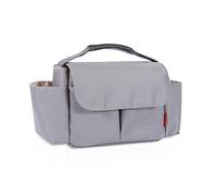 SONARIN Impermeabile Borsa Organizer per Passeggino,Grande Capacità Borsa Passeggino Universale Organizzatore per Passeggino Borsa per Carrozzina Borsa Cambio con Portabicchieri(Grigio)