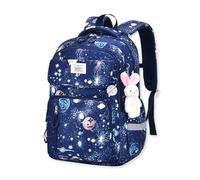 SONARIN Impermeabile Ragazze Zaino Scuola Elementare,Zaino per Bambini Leggero Zaino per Studenti Carino Borsa da Scuola Ragazze Zaino per la Scuola Zainetti Bambini(Blu)