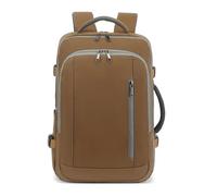 SONARIN Impermeabile Zaino da Viaggio,Espandibile 22-31L Borse da Cabina Bagaglio a Mano Zaino Porta PC 17,3 Pollici Zaini da Lavoro Zaini Casual con Porta USB para Uomo Donna(Caffè)