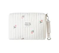 SONARIN Leggero Borsa Organizer per Passeggino,Multifunzionale Elegante Ricamo Borsa Passeggino Universale Organizzatore per Passeggino Borsa per Carrozzina Borsa Cambio(Tulipano, 1 Cinghia)