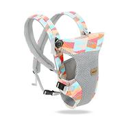 SONARIN Marsupio Neonati Leggero Traspirante,4-in-1 3D Air Mesh Portantina Ergonomico Multifunzione Porta Bambino,Regolabile per Neonati e Bambini 0-36 Mesi,Tutte le Posizioni(Multicolore)