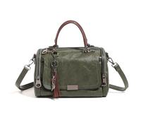 SONARIN Moda Borsa a Mano Donna,Vintage Elegante PU Borsetta Tote Borsa a Tracolla Borse a Spalla Borse Boston per Lavoro Viaggio Appuntamento(Verde)