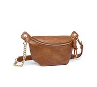 SONARIN Moda Borsa a Tracolla Donna,Impermeabile PU Borsa a Spalla Crossbody Borse da Petto Zaino Monospalla Borsello Marsupio con Tracolla Regolabile per Lavoro Scuola Viaggio(Marrone)